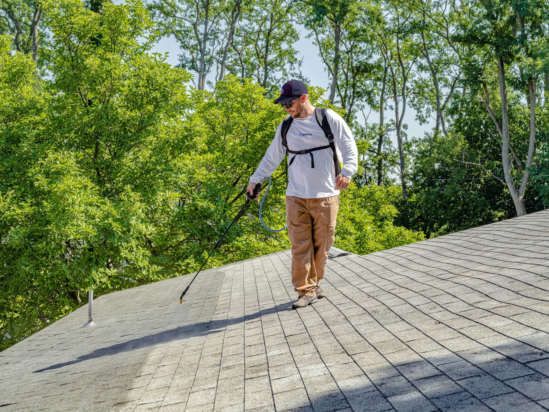 NanoShield of Wisconsin applying GoNano technology to roof
