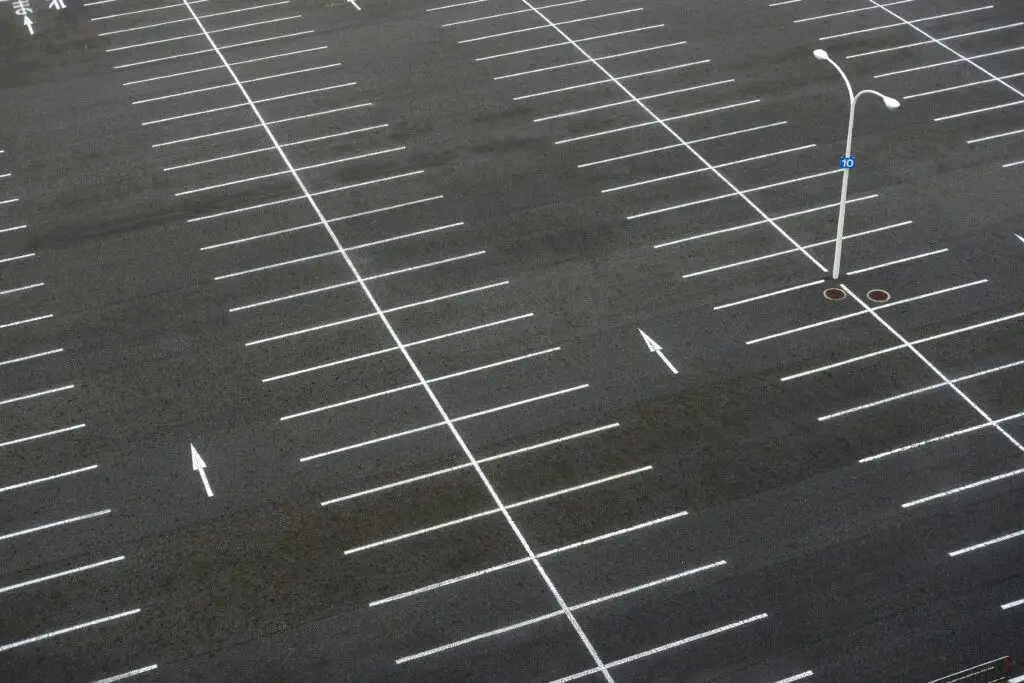 commercial property parking lot